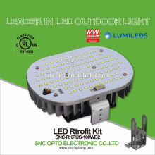 Juegos de reacondicionamiento de luz LED Shoebox LED de 100W con 5 años de garantía